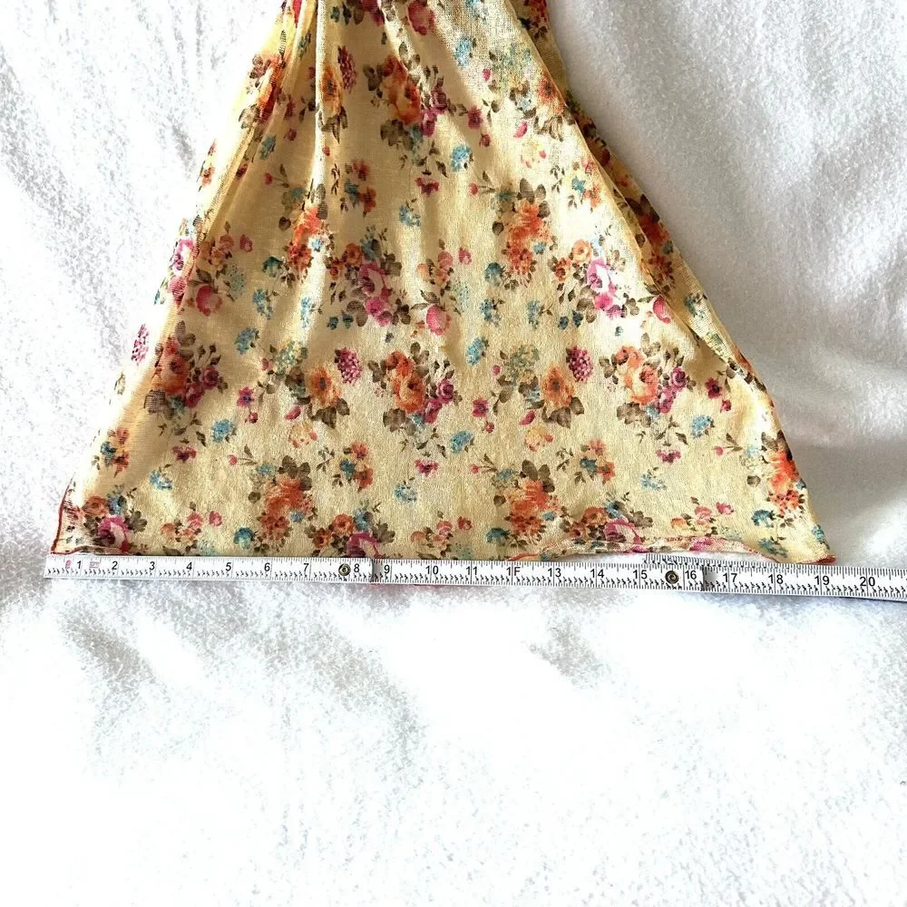 Eliane et Lena Scarf Fresh And Sun 8A Floral Flowers Paris 66